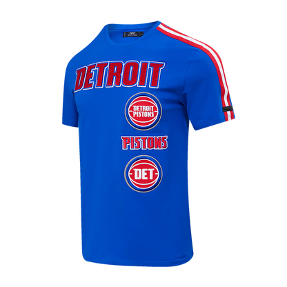 Pro Standard NBA DETROIT PISTONS RETRO CLASSIC MEN'S STRIPED T-SHIRTS
