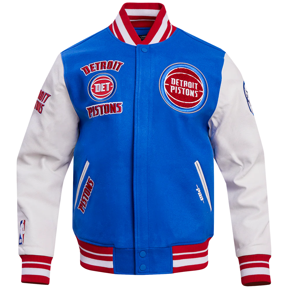 PRO STANDARD DETROIT PISTONS RETRO CLASSIC WOOL VARSITY JACKET