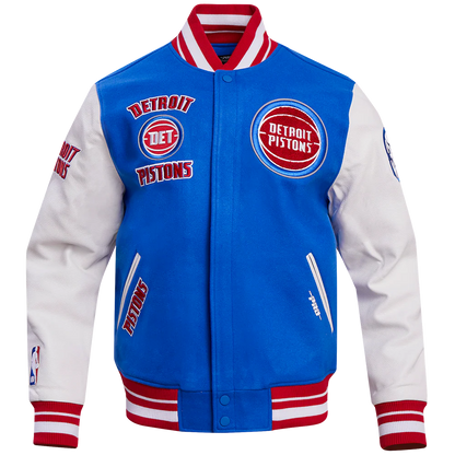 PRO STANDARD DETROIT PISTONS RETRO CLASSIC WOOL VARSITY JACKET