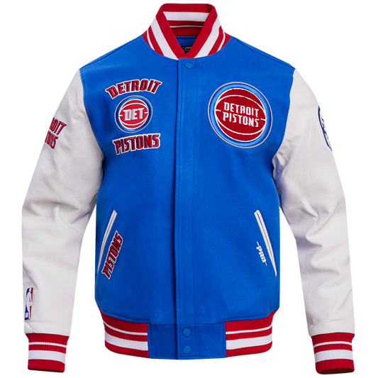 PRO STANDARD DETROIT PISTONS RETRO CLASSIC WOOL VARSITY JACKET