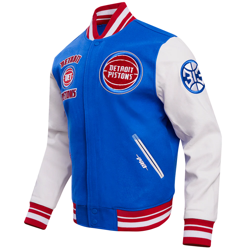 PRO STANDARD DETROIT PISTONS RETRO CLASSIC WOOL VARSITY JACKET