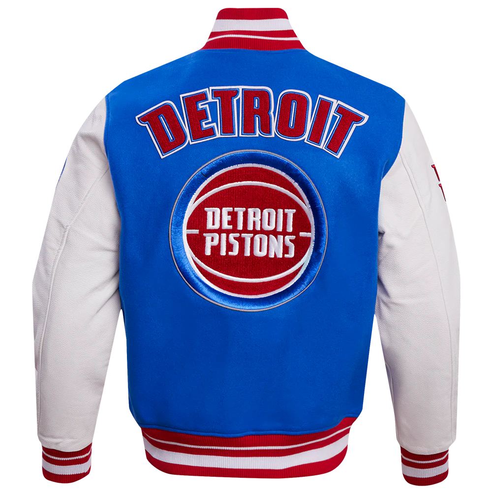 PRO STANDARD DETROIT PISTONS RETRO CLASSIC WOOL VARSITY JACKET