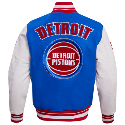 PRO STANDARD DETROIT PISTONS RETRO CLASSIC WOOL VARSITY JACKET