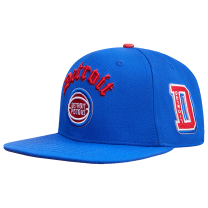 PRO STANDARD DETROIT PISTONS OLD ENGLISH SNAPBACK CAP