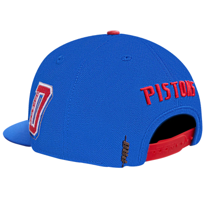 PRO STANDARD DETROIT PISTONS OLD ENGLISH SNAPBACK CAP