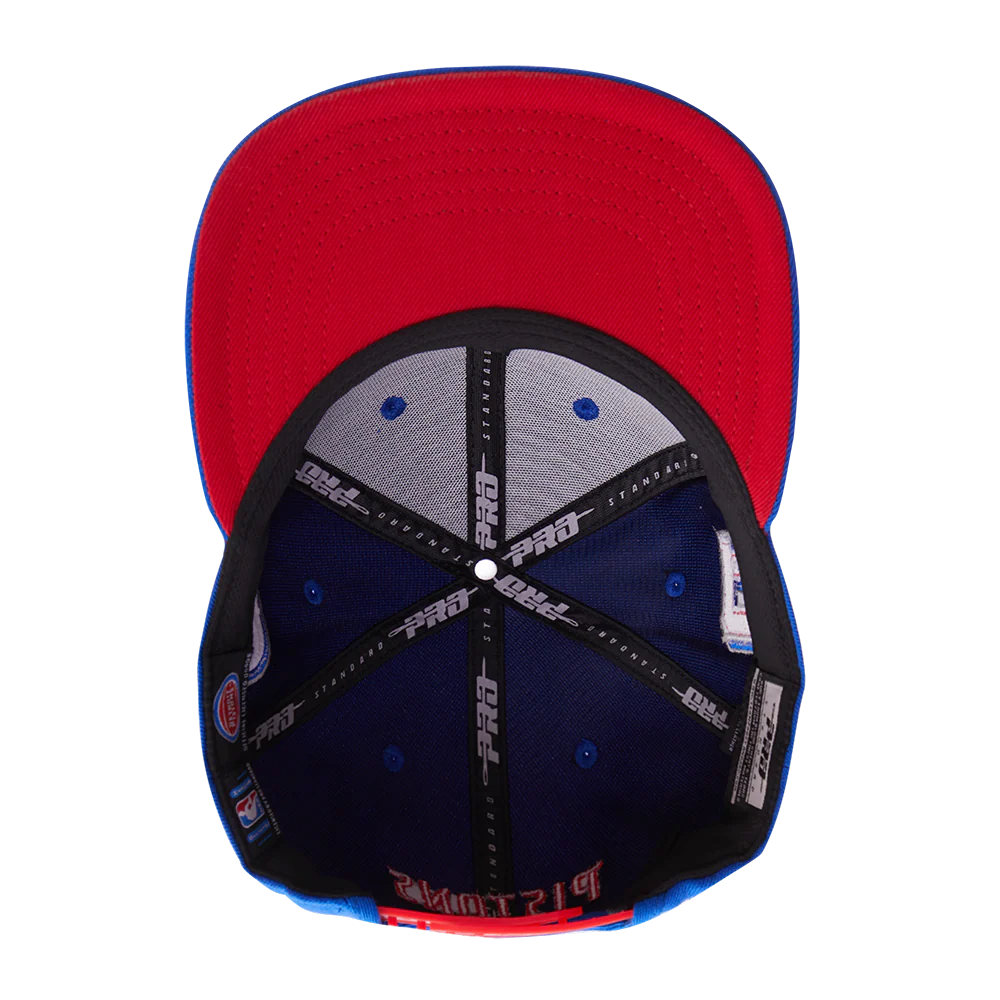 PRO STANDARD DETROIT PISTONS OLD ENGLISH SNAPBACK CAP