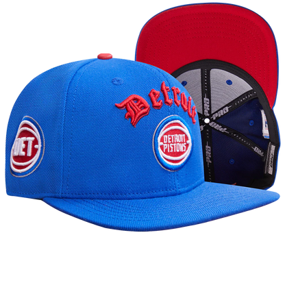 PRO STANDARD DETROIT PISTONS OLD ENGLISH SNAPBACK CAP