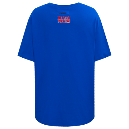 PRO STANDARD NBA DETROIT PISTONS SCRIPT TAIL WOMEN'S BOYFRIEND TEE