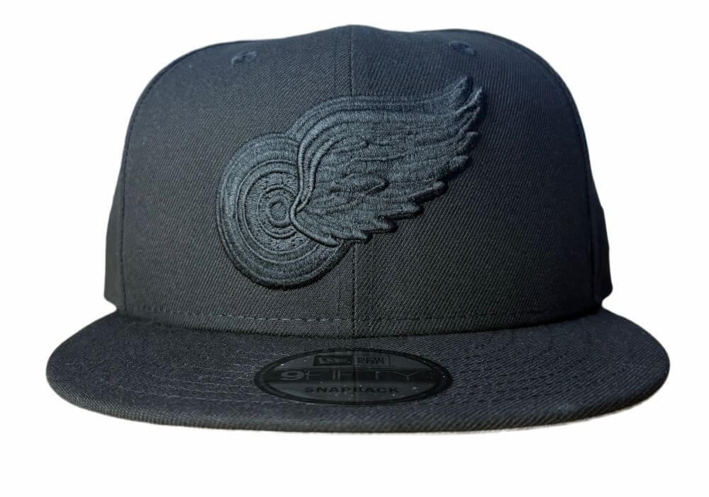 NEW ERA DETROIT RED WINGS BLACK/BLK MEN’S 9FIFTY SNAPBACK