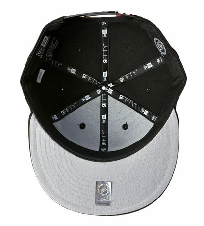 NEW ERA DETROIT RED WINGS BLACK/BLK MEN’S 9FIFTY SNAPBACK