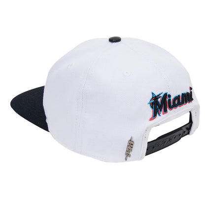 Pro Standard Mens MLB Florida Marlins Double City Logo Snapback Hat  LMM732212-BLK Black