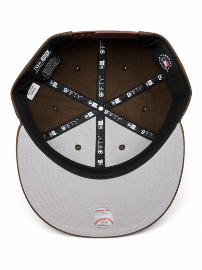 NEW ERA DETROIT TIGERS BROWN/WHITE 9FIFTY SNAPBACK CAP