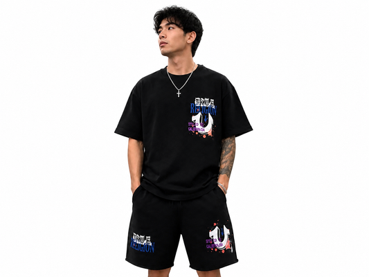 TRUE RELIGION MEN'S OVERSIZED CONCERT BUDDHA TEE (110446)