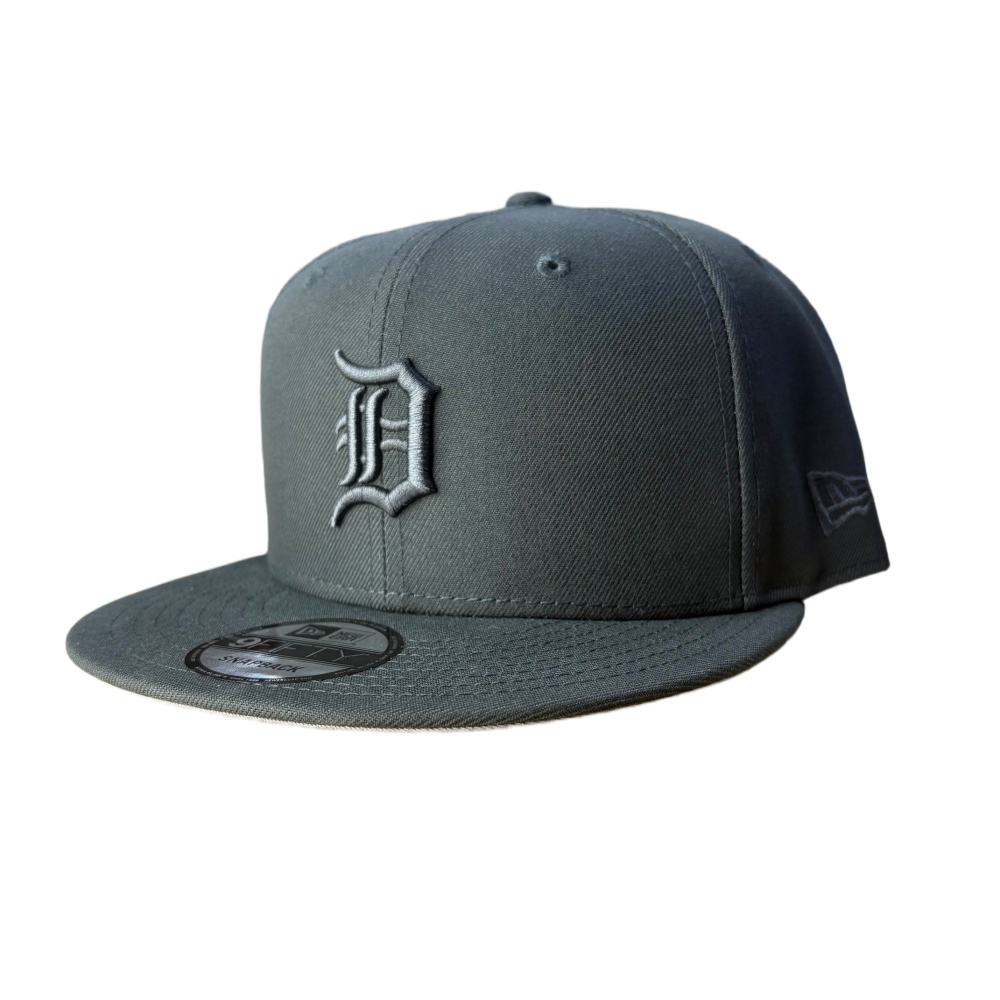 NEW ERA DETROIT TIGERS CHARCOAL GREY 9FIFTY SNAPBACK CAP