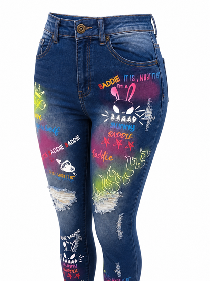 REDFOX WOMEN'S BADDIE SKINNY JEAN
