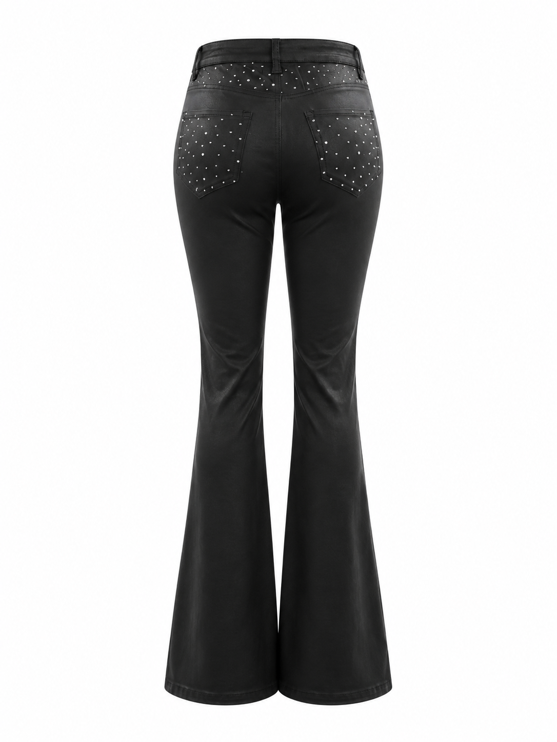 REDFOX DIAMOND PULEATHER CARGO STACKED PANTS