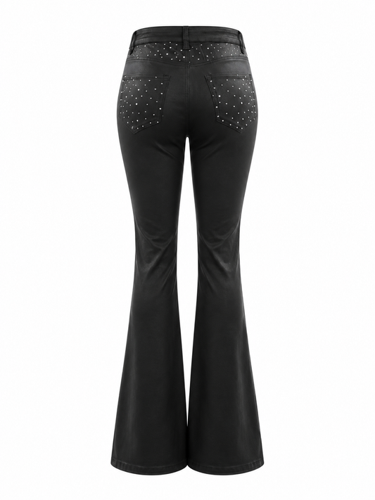 REDFOX DIAMOND PULEATHER CARGO STACKED PANTS