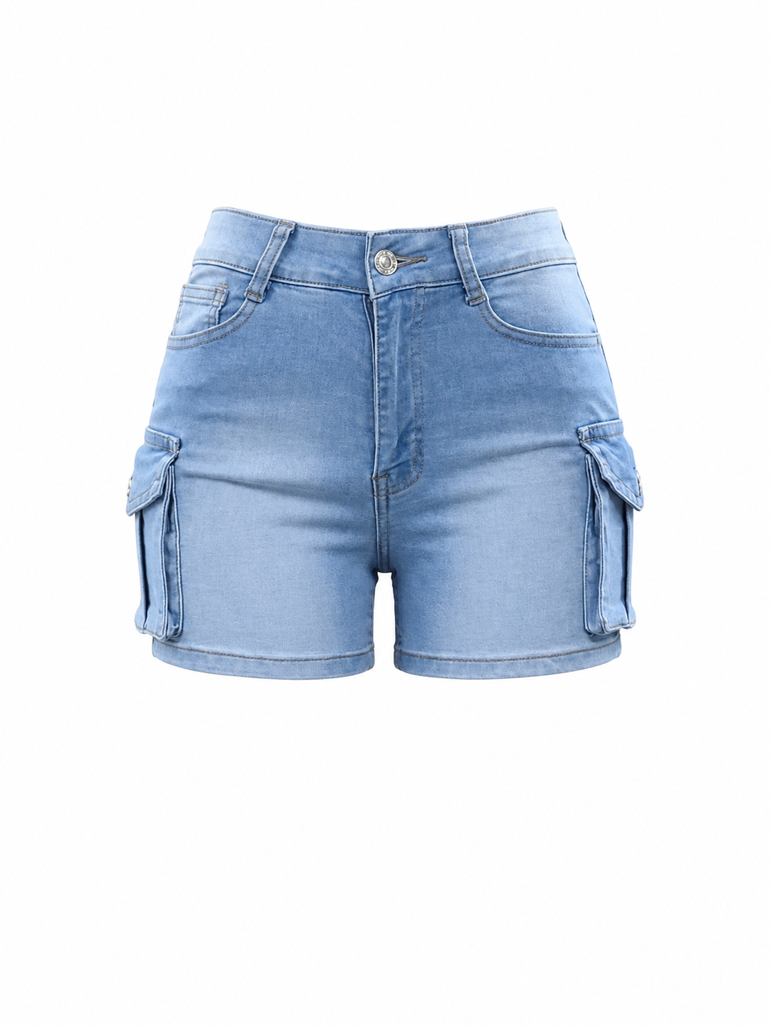 SHARP TRADING WOMEN CARGO DENIM SHORTS