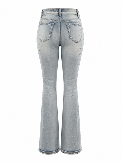 REDFOX RHINESTONE WOMEN STACKED JEANS