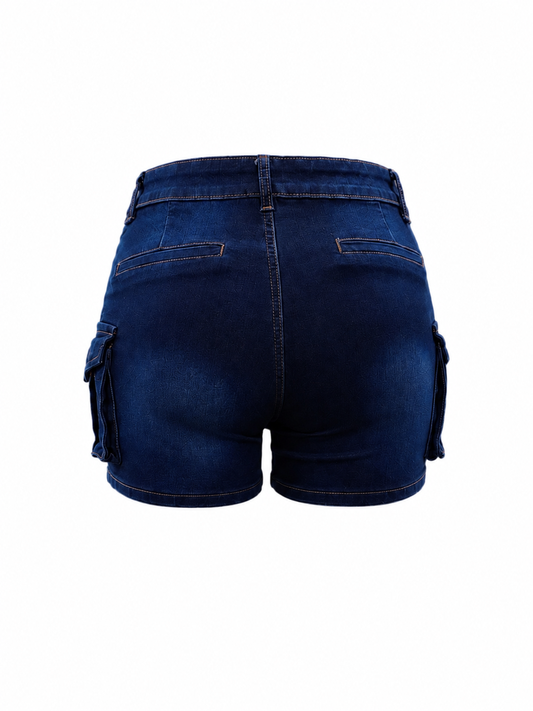 SHARP TRADING WOMEN CARGO DENIM SHORTS