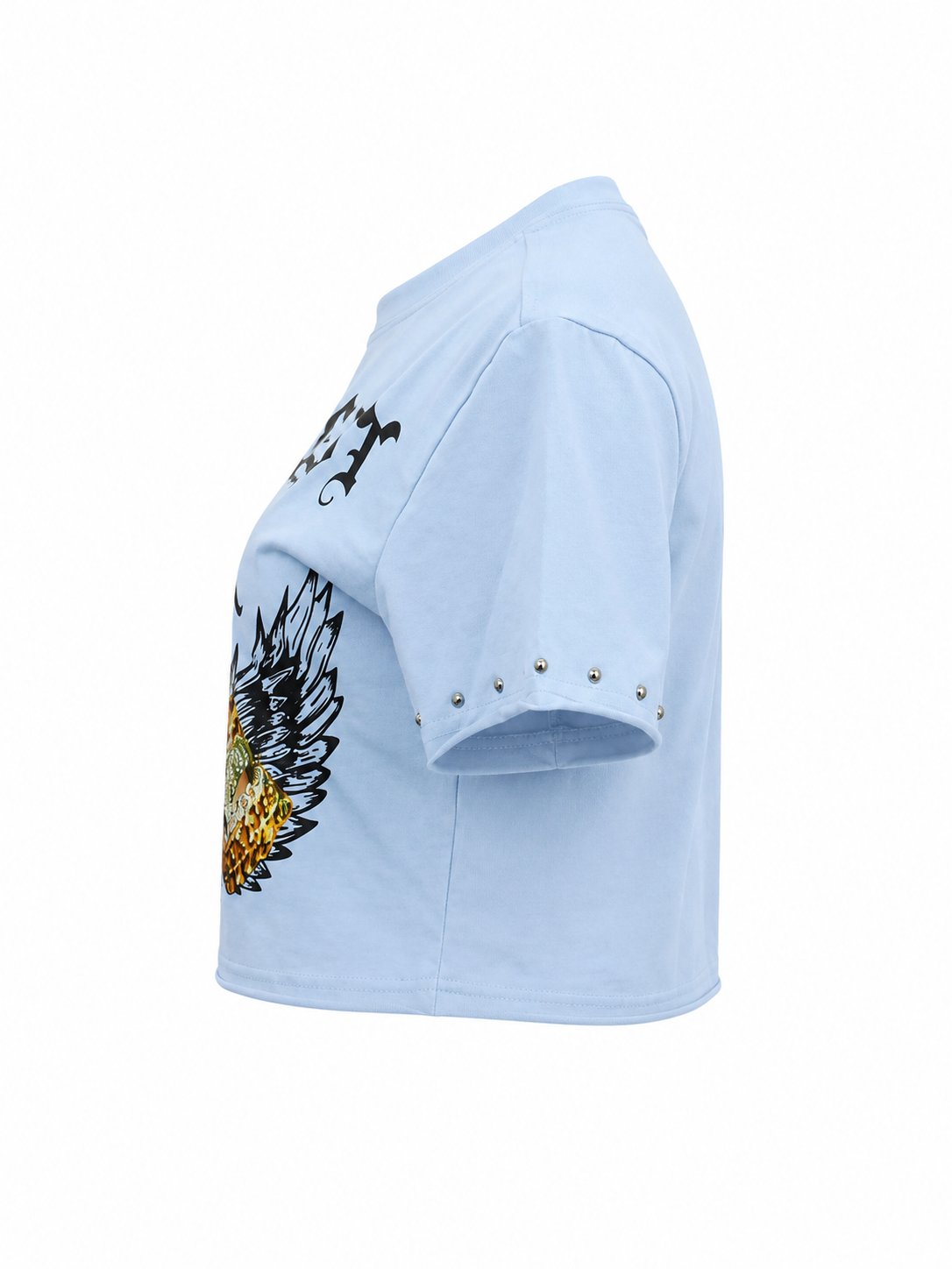 REDFOX WOMEN'S "MONEY FIRST LOVE LATER" CROP TEE