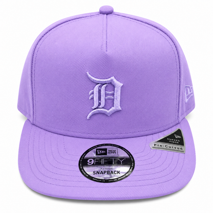 NEW ERA DETROIT TIGERS LAVENDER 9FIFTY A-FRAME SNAPBACK CAP