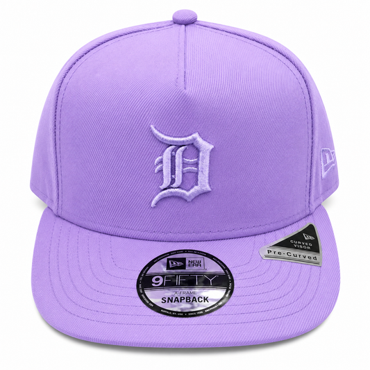NEW ERA DETROIT TIGERS LAVENDER 9FIFTY A-FRAME SNAPBACK CAP