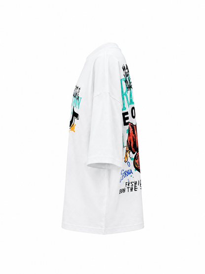 TRUE RELIGION MEN'S OVERSIZED CONCERT BUDDHA TEE (110446)