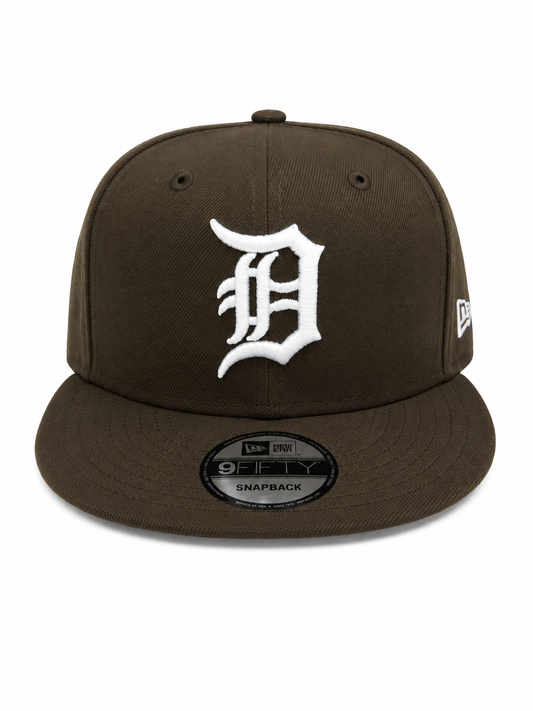 NEW ERA DETROIT TIGERS BROWN/WHITE 9FIFTY SNAPBACK CAP