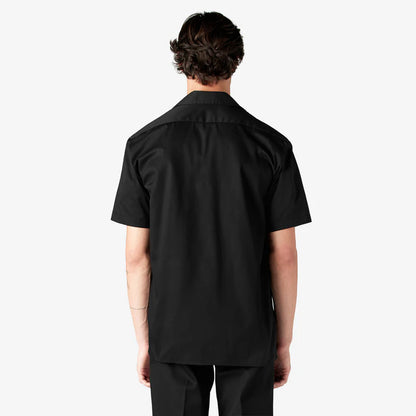 DICKIES MENS S/S WORK SHIRT (1574)-BLACK