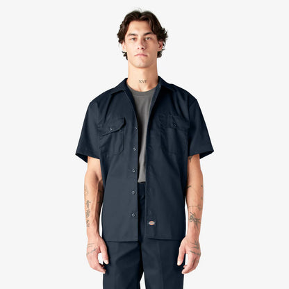 DICKIES MENS S/S WORK SHIRT (15740DN)- NAVY