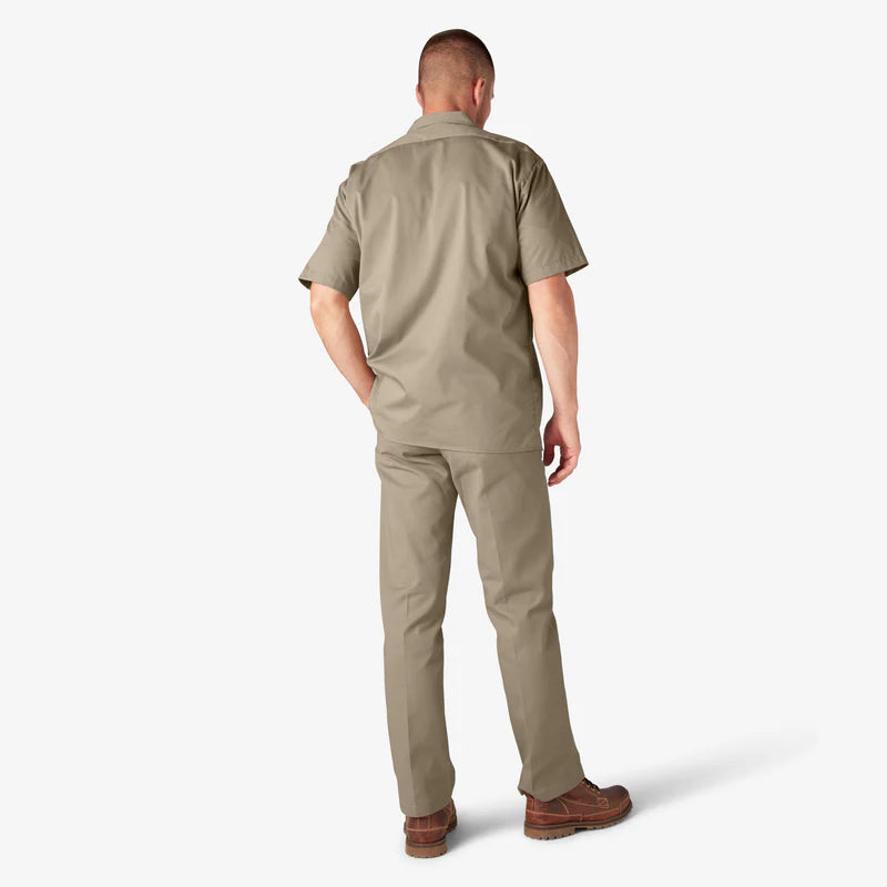MENS S/S WORK SHIRT (1574)- DESERT SAND - 0DS