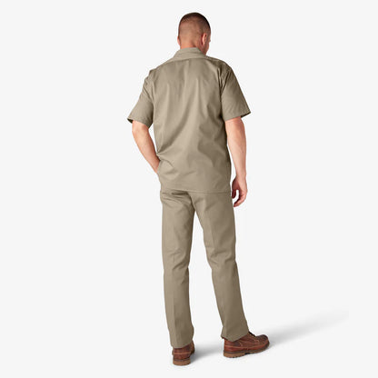 MENS S/S WORK SHIRT (1574)- DESERT SAND - 0DS