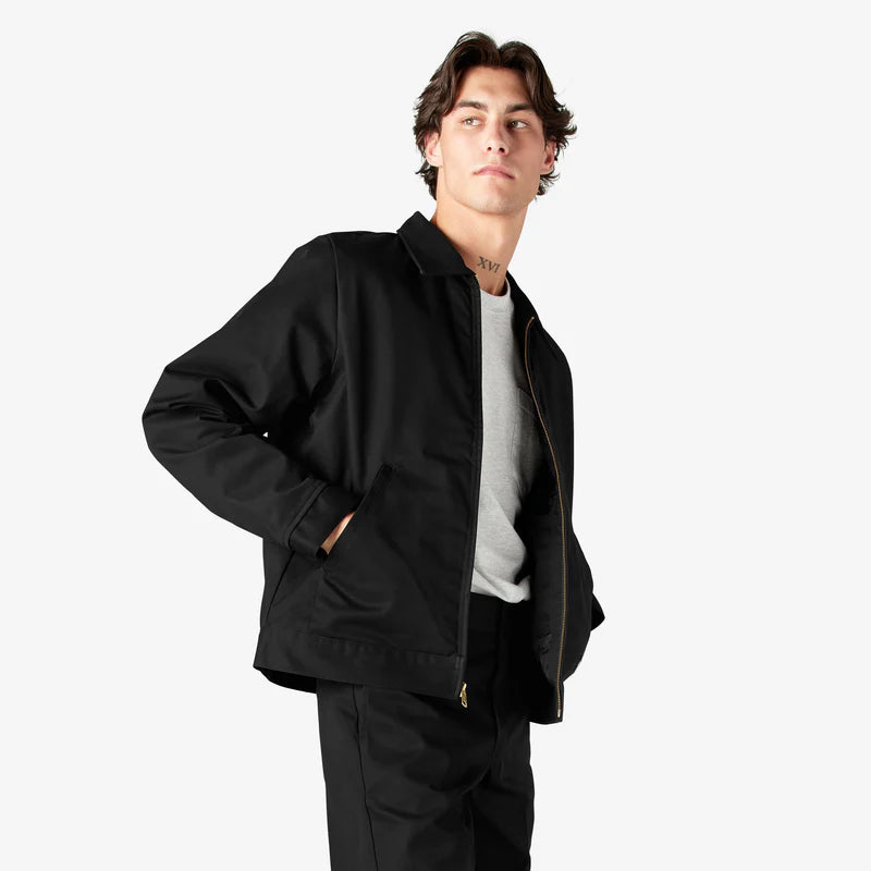 DICKIES MENS INSULATED EISENHOWER JACKET (TJ15)- BLACK