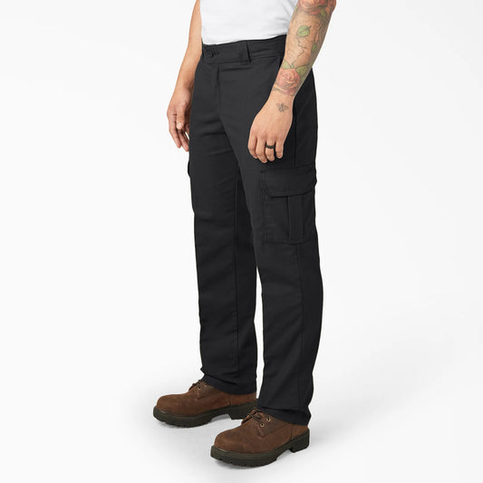 DICKIES- MENS TWILL CARGO PANT BLACK (WP595)
