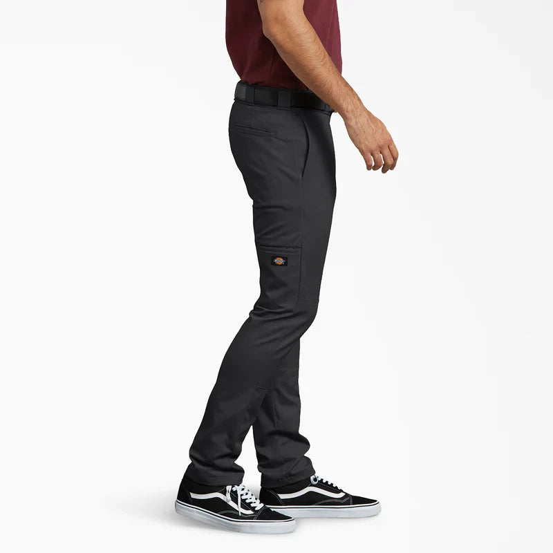 DICKIES MEN'S TWILL DOUBLE KNEE SKINNY FIT WORK PANTS (DWP811)