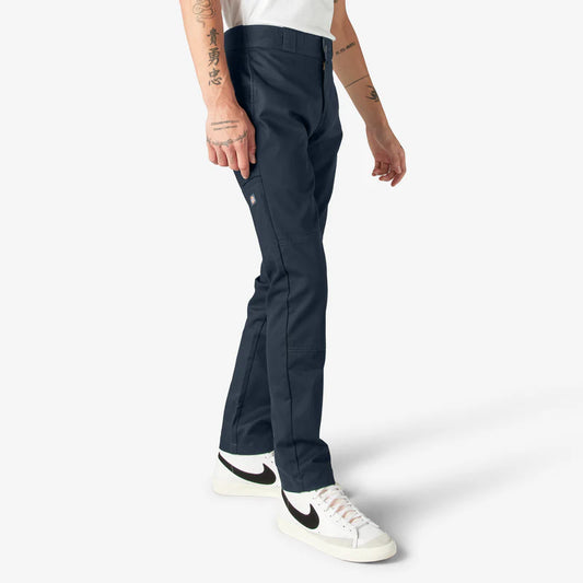 MENS TWILL DOUBLE KNEE WORK PANT -DARK NAVY-0DN (WP811) -Skinny Fit