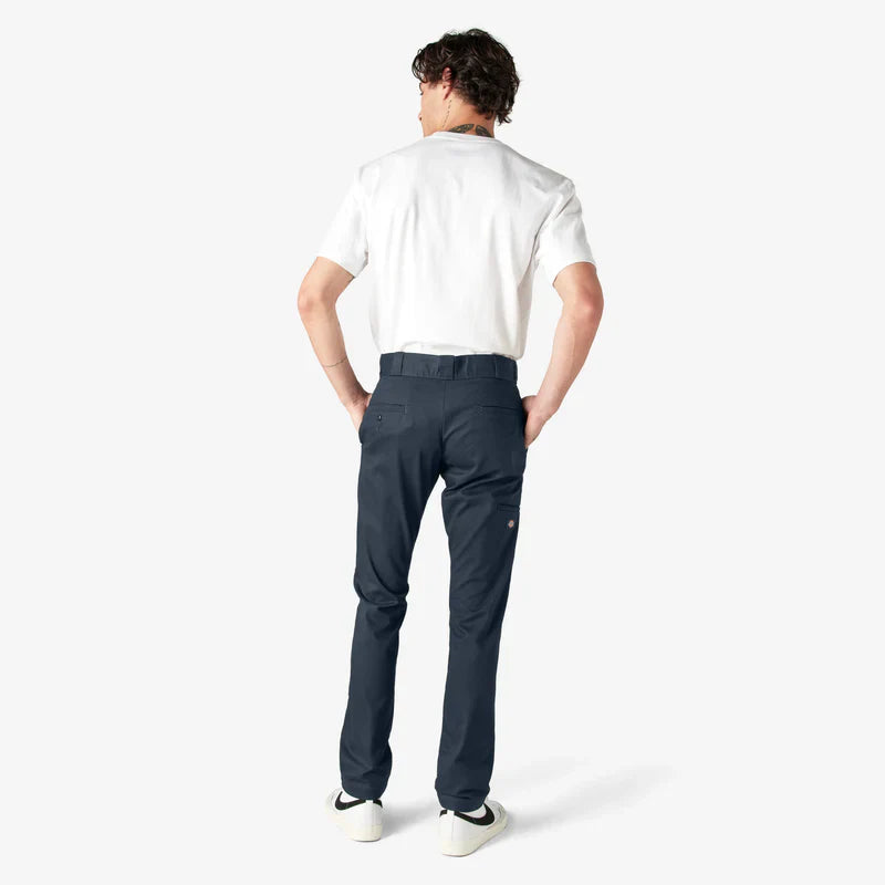 DICKIES MEN'S TWILL DOUBLE KNEE SKINNY FIT WORK PANTS (DWP811)