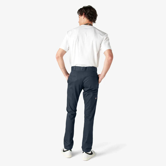 DICKIES MEN'S TWILL DOUBLE KNEE SKINNY FIT WORK PANTS (DWP811)