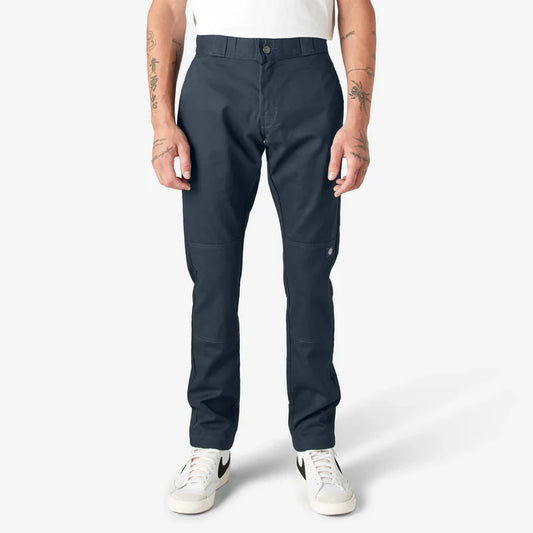 DICKIES MEN'S TWILL DOUBLE KNEE SKINNY FIT WORK PANTS (DWP811)