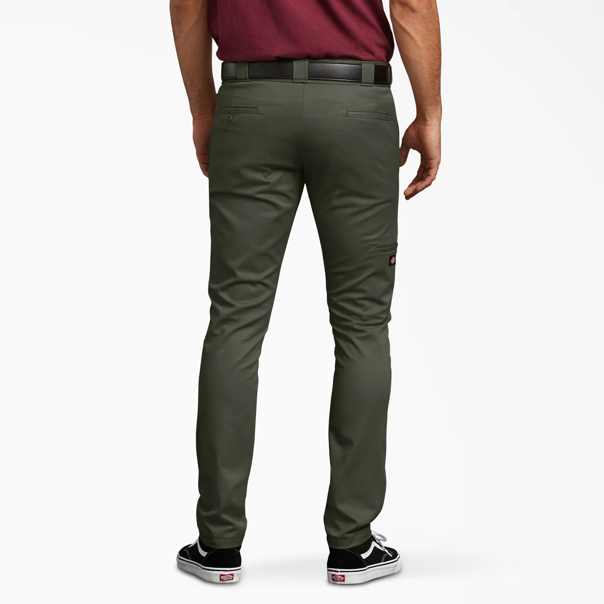 DICKIES MEN'S TWILL DOUBLE KNEE SKINNY FIT WORK PANTS (DWP811)