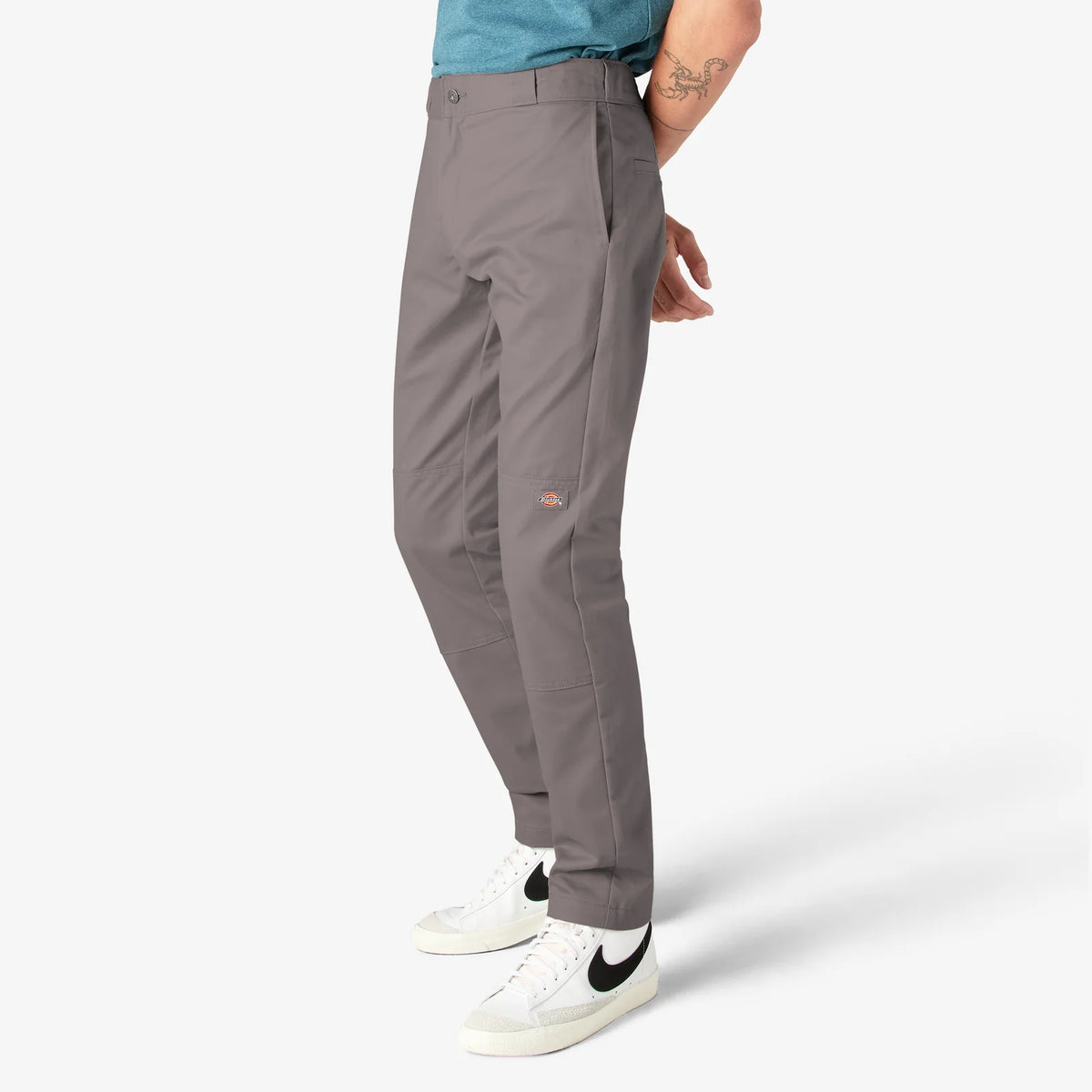 DICKIES MEN'S TWILL DOUBLE KNEE SKINNY FIT WORK PANTS (DWP811)