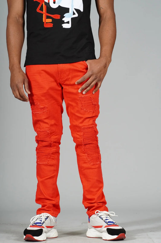 M1971 MAKOBI SHREDDED TWILL JEANS