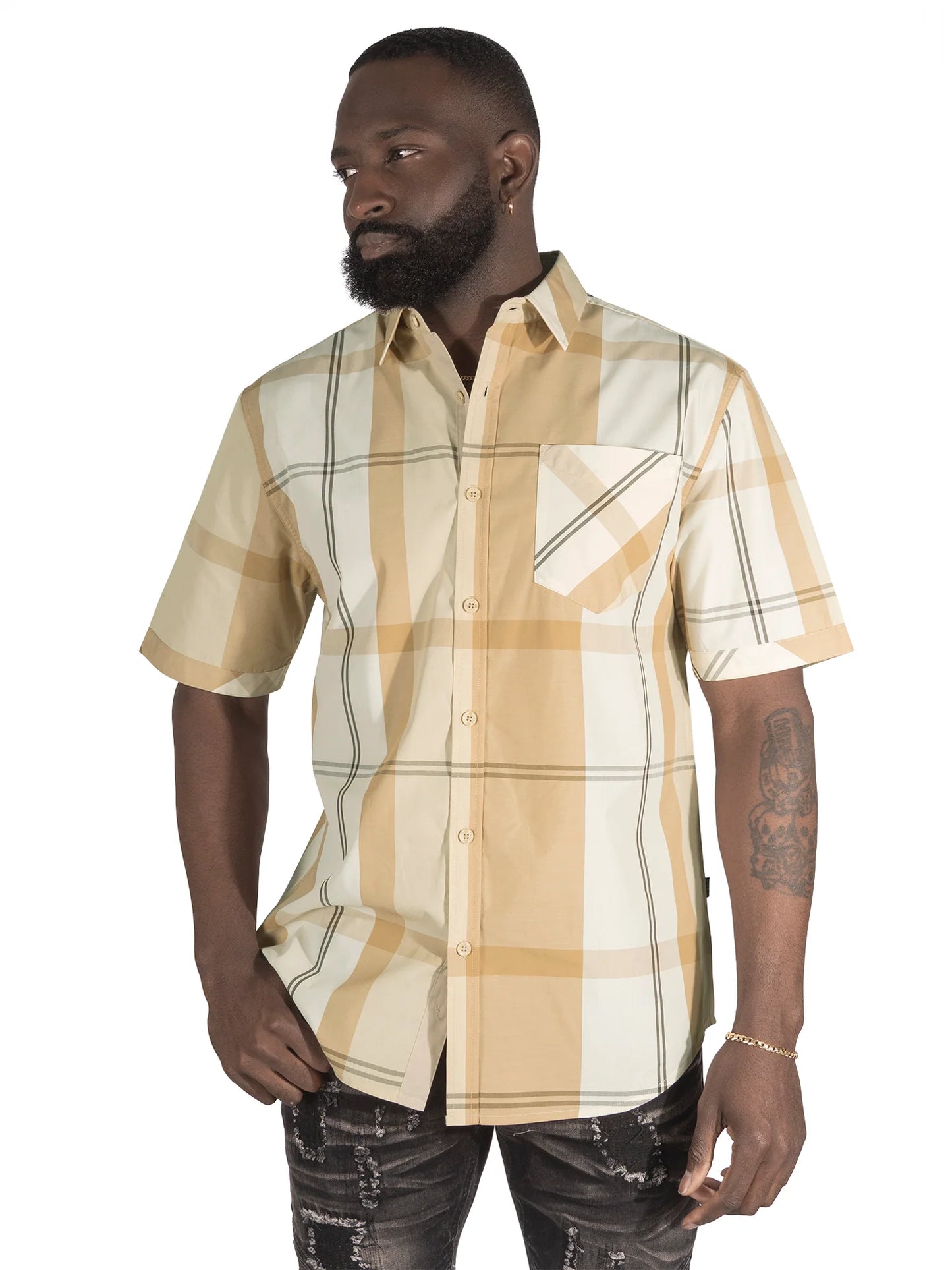 VENO Colton Plaid Shirt-(V829)