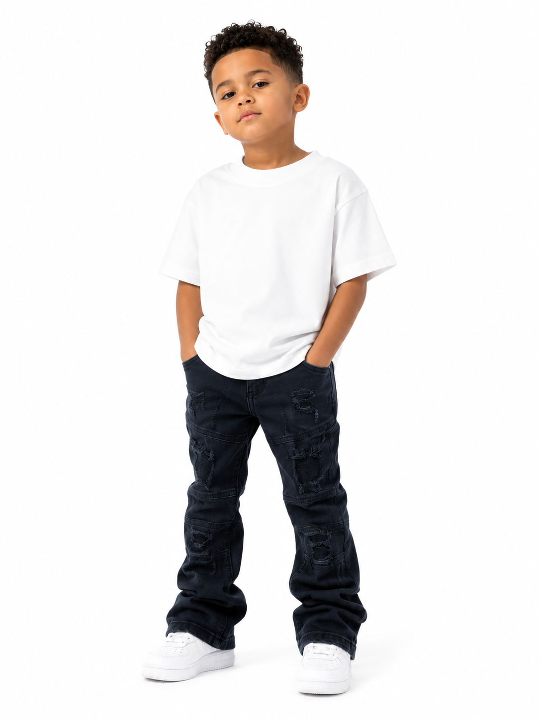 MAKOBI KIDS MONOGRAM JEAN