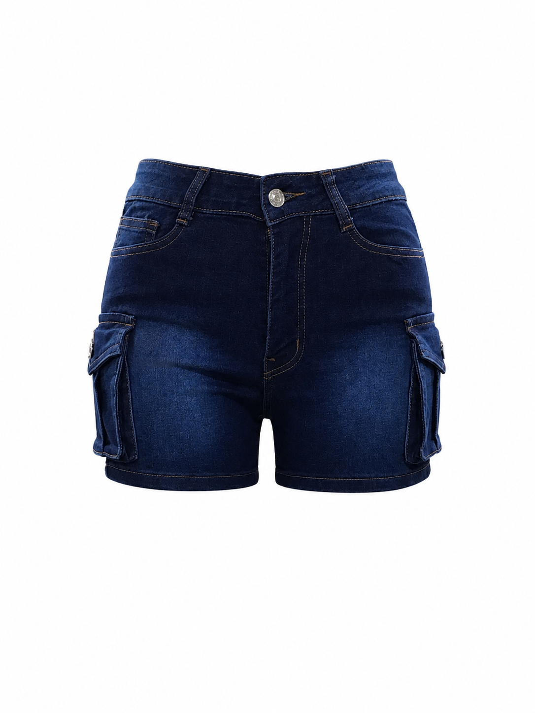 SHARP TRADING WOMEN CARGO DENIM SHORTS