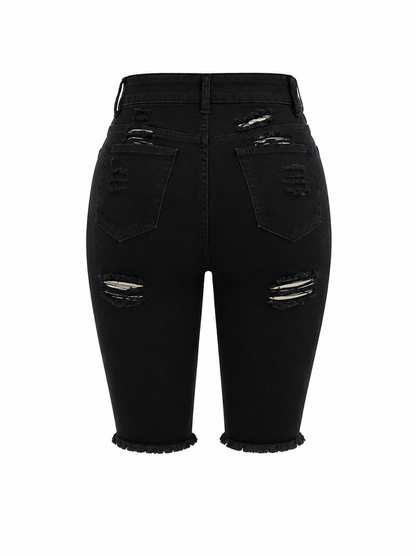 REDFOX WOMEN SUMMER BERMUDA DENIM SHORTS