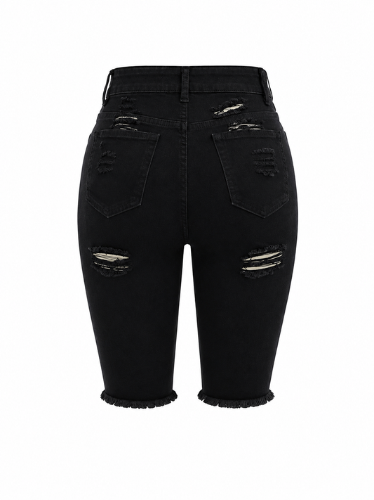 REDFOX WOMEN SUMMER BERMUDA DENIM SHORTS