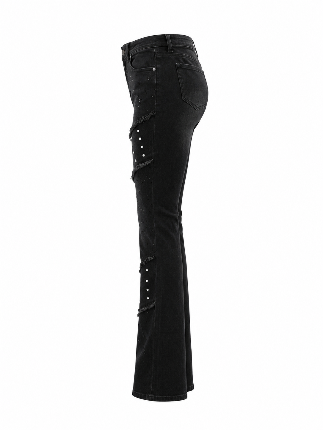 REDFOX WOMEN STACKED W/RHINESTONES JEANS