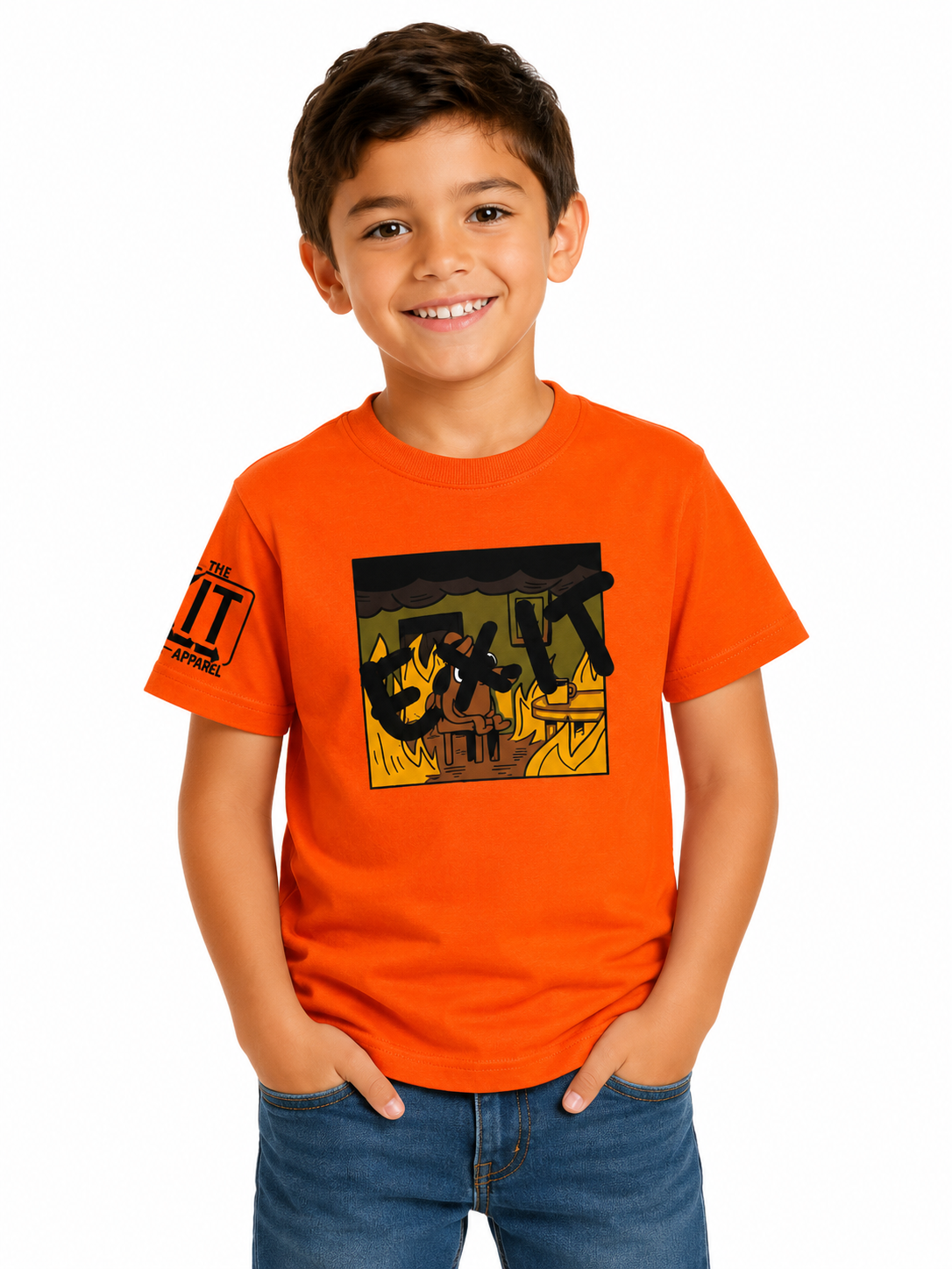 EXIT KIDS CAMPFIRE TEE